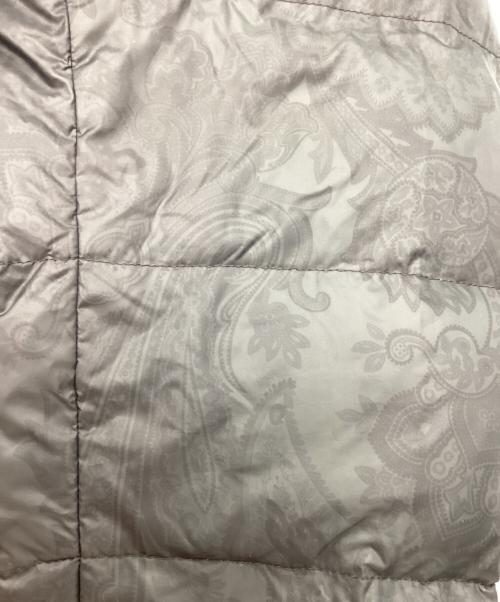 ETRO（エトロ）ETRO (エトロ) スエード切替 ペイズリー ダウンジャケット / Made in Iyaly / イタリア製 グレー サイズ:Lの古着・服飾アイテム