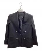 CINOHチノ）の古着「NO COLLAR JACKET / ノーカラージャケット / BF-JK-001」｜ブラック