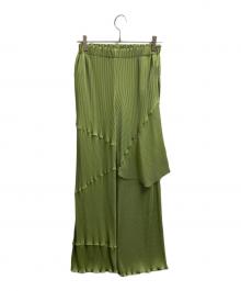 todo kotohayokozawa（トゥードゥー コトハヨコザワ）の古着「プリーツパンツ」｜グリーン