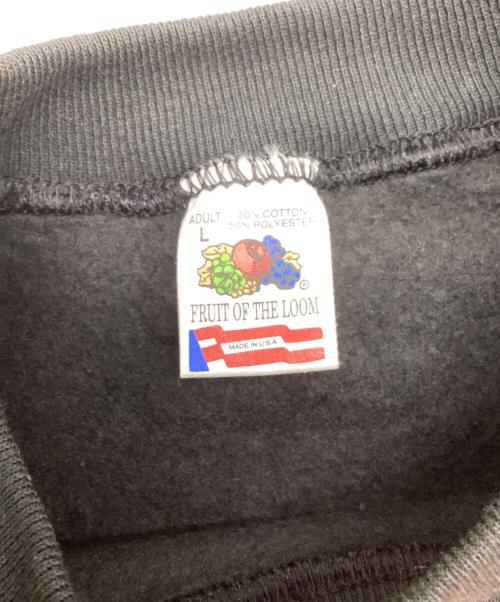 FRUIT OF THE LOOM（フルーツオブザルーム）FRUIT OF THE LOOM (フルーツオブザルーム) スパイクタンクルーネックスウェット / USA製 ブラック サイズ:Lの古着・服飾アイテム