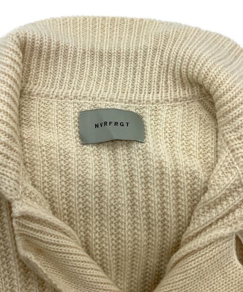 NVRFRGT（ネヴァーフォーゲット）NVRFRGT (ネヴァーフォーゲット) RAW WOOL DAMAGED CARDIGAN ベージュ サイズ:1の古着・服飾アイテム