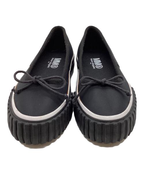MM6 Maison Margiela（エムエムシックスメゾンマルジェラ）MM6 Maison Margiela　 (エムエムシックスメゾンマルジェラ) バレリーナスニーカー ブラック サイズ:35の古着・服飾アイテム