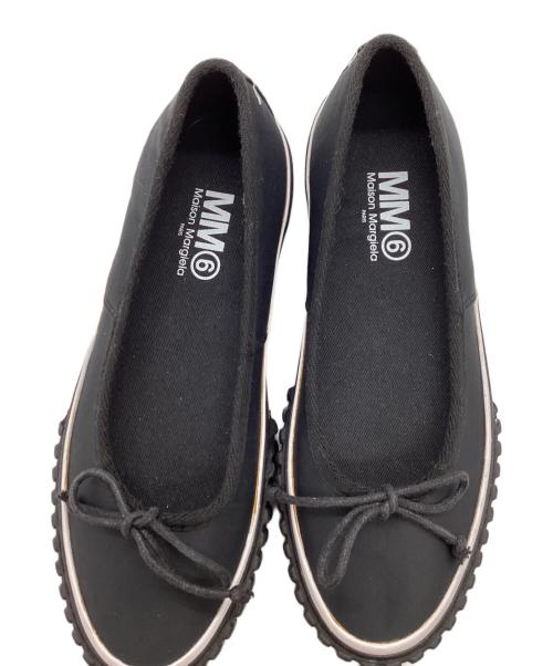 MM6 Maison Margiela（エムエムシックスメゾンマルジェラ）MM6 Maison Margiela　 (エムエムシックスメゾンマルジェラ) バレリーナスニーカー ブラック サイズ:35の古着・服飾アイテム