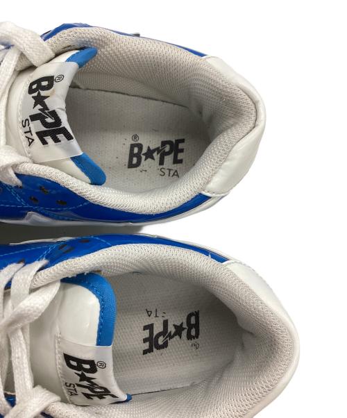A BATHING APE（ア ベイシング エイプ）A BATHING APE (ア ベイシング エイプ) BAPESTA Low Shark / ベイプスタロウ シャーク ホワイト×ブルー サイズ:25.5cmの古着・服飾アイテム