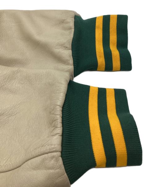 John M. grove（ジョンエムグローブ）John M. grove (ジョンエムグローブ) スタジャン / varsity jacket / USA製 / Made in USA グリーン サイズ:XLの古着・服飾アイテム