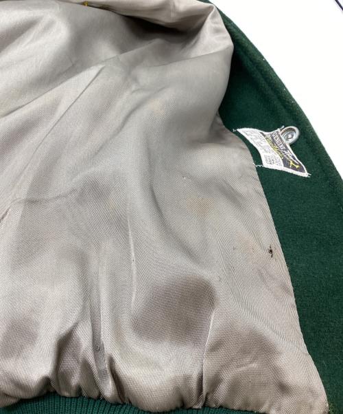 John M. grove（ジョンエムグローブ）John M. grove (ジョンエムグローブ) スタジャン / varsity jacket / USA製 / Made in USA グリーン サイズ:XLの古着・服飾アイテム