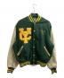 John M. grove（ジョンエムグローブ）の古着「スタジャン / varsity jacket / USA製 / Made in USA」｜グリーン