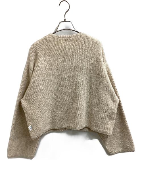 ORCIVAL（オーシバル）ORCIVAL (オーシバル) BOUCLE KNIT CREWNECK CARDIGAN / ブークレニット クルーネックカーディガン ベージュ サイズ:1の古着・服飾アイテム