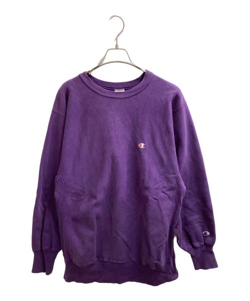 Champion REVERSE WEAVE（チャンピオン リバース ウィーブ）Champion REVERSE WEAVE (チャンピオン リバース ウィーブ) スウェット /刺繍ﾀｸﾞ / 90s / MADE IN USA  パープル サイズ:XLの古着・服飾アイテム