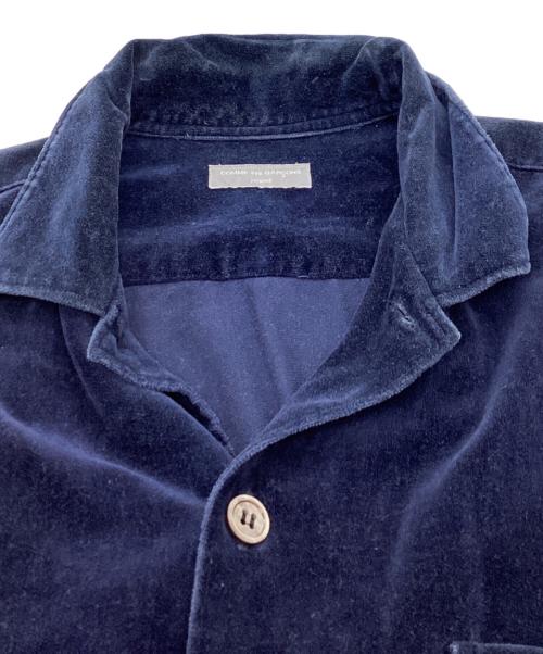 COMME des GARCONS HOMME（コムデギャルソン オム）COMME des GARCONS HOMME (コムデギャルソン オム) ベロアシャツ / velour shirt / HG-B094 / AD2002 / 田中オム / Made in JAPAN ネイビー サイズ:記載なしの古着・服飾アイテム