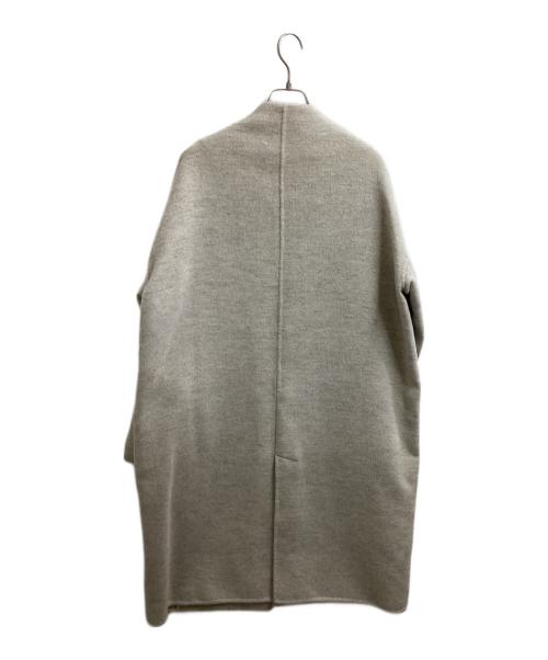 ENFOLD（エンフォルド）ENFOLD (エンフォルド) ソフトリバーノーカラーコート / 300AA130-1800 グレー サイズ:38の古着・服飾アイテム