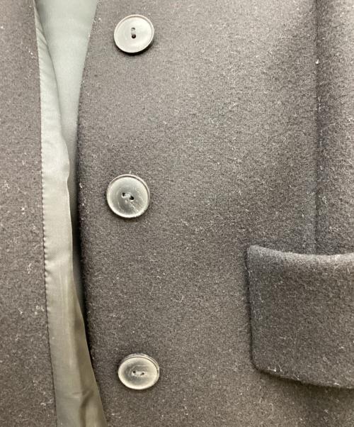 ALEXANDER WANG（アレキサンダー・ワン）ALEXANDER WANG (アレキサンダー・ワン) レザー切替チェスターコート / Leather-sleeved Chester coat / 21-05-0004 ブラック サイズ:2の古着・服飾アイテム