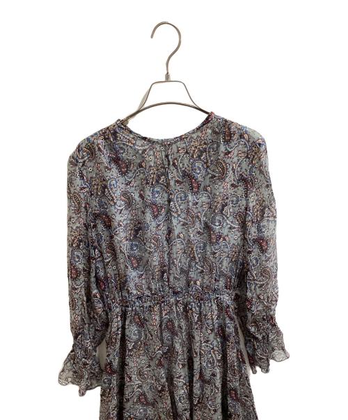 ANAYI（アナイ）ANAYI (アナイ) ペイズリー柄 シルクロングワンピース / 102027-14-200 グリーン サイズ:38の古着・服飾アイテム