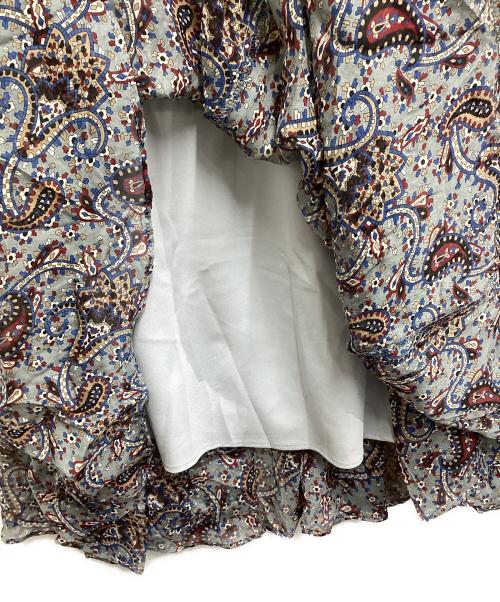 ANAYI（アナイ）ANAYI (アナイ) ペイズリー柄 シルクロングワンピース / 102027-14-200 グリーン サイズ:38の古着・服飾アイテム