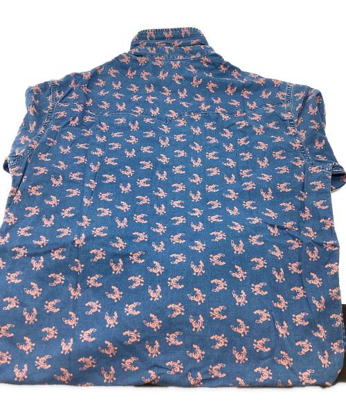 RRL（ダブルアールエル）RRL (ダブルアールエル) 2丁拳銃柄ウエスタンシャツ インディゴ サイズ:Sの古着・服飾アイテム