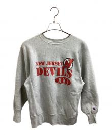 Champion REVERSE WEAVE（チャンピオン リバース ウィーブ）の古着「スウェット　USA製 刺繍タグ 90s」｜グレー