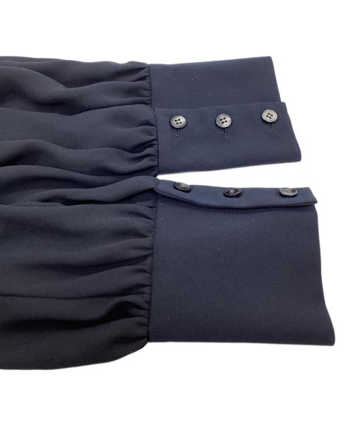 BLUE LABEL CRESTBRIDGE（ブルーレーベルクレストブリッジ）BLUE LABEL CRESTBRIDGE (ブルーレーベルクレストブリッジ) プルタスツイルパーシャルドレス　55J03-503-29 ネイビー サイズ:36の古着・服飾アイテム