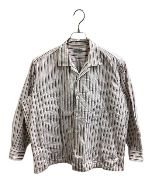 COMME des GARCONS HOMME（コムデギャルソン オム）COMME des GARCONS HOMME (コムデギャルソン オム) キルティングステッチ ループ開襟シャツ　HB-040450　AD1997 田中オム ホワイト サイズ:表記なしの古着・服飾アイテム