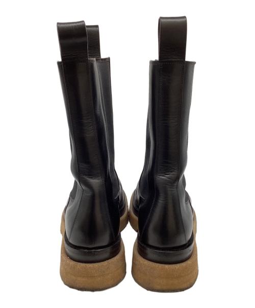 BOTTEGA VENETA（ボッテガベネタ）BOTTEGA VENETA (ボッテガベネタ) サイドゴアブーツ　ラグブーツ　　Lug Boots ブラック サイズ:45の古着・服飾アイテム