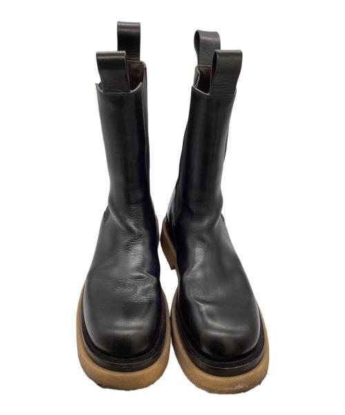 BOTTEGA VENETA（ボッテガベネタ）BOTTEGA VENETA (ボッテガベネタ) サイドゴアブーツ　ラグブーツ　　Lug Boots ブラック サイズ:45の古着・服飾アイテム