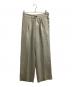 MUNICH（ミューニック）の古着「Triacetate Linen-like Wide Pants / ライクトリアセテートワイドパンツ / MN201P18 / Made in JAPAN」｜アイボリー