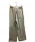 MUNICH (ミューニック) Triacetate Linen-like Wide Pants / ライクトリアセテートワイドパンツ / MN201P18 / Made in JAPAN アイボリー サイズ:M 未使用品：8000円