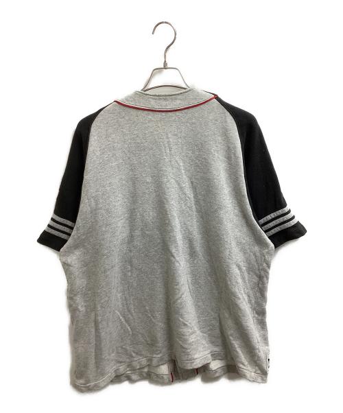 adidas（アディダス）adidas (アディダス) ベースボールシャツ グレー サイズ:Lの古着・服飾アイテム