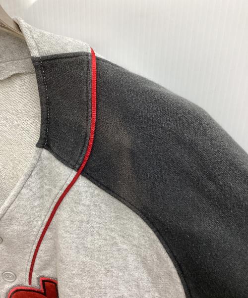 adidas（アディダス）adidas (アディダス) ベースボールシャツ グレー サイズ:Lの古着・服飾アイテム