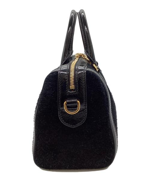 GUCCI（グッチ）GUCCI (グッチ) GG ミディアム トップハンドル 2wayバッグ / 524532 / スエード ブラックの古着・服飾アイテム