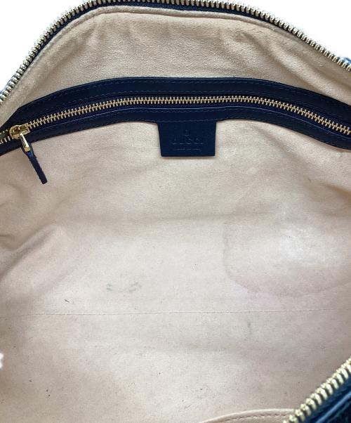 GUCCI（グッチ）GUCCI (グッチ) GG ミディアム トップハンドル 2wayバッグ / 524532 / スエード ブラックの古着・服飾アイテム