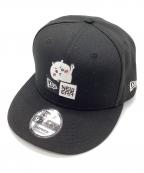 New Era×ちいかわニューエラ×チイカワ）の古着「BOX LOGO CAP / ボックスロゴ キャップ / ちいかわ / 刺繍 / 2025/ 9FIFTY / SNAPBACK / スナップバック」｜ブラック