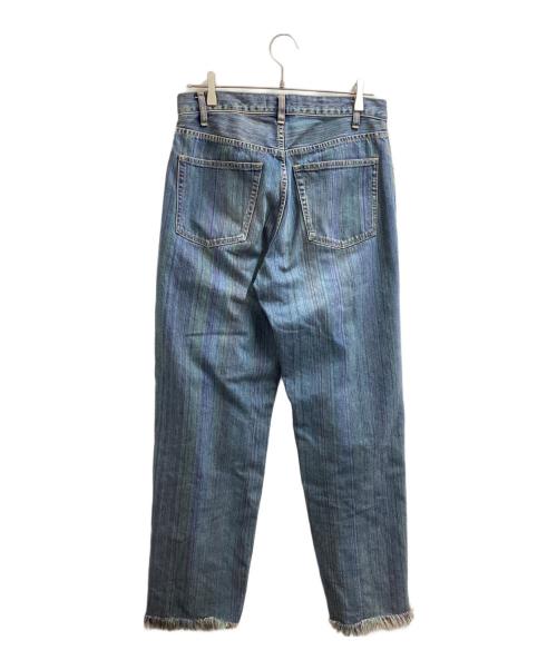 paratrait（パラトレイト）paratrait (パラトレイト) RAINBOW NOISE DENIM PANTS / 24SS  インディゴ サイズ:02の古着・服飾アイテム