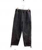 stussyステューシー）の古着「Fleece Pant Faded Graphic / フェード グラフィック フリース パンツ / Made in Portugal / ポルトガル製 / 116667」｜ブラック
