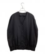 STUNNING LUREスタニングルアー）の古着「レライクギャザーシャツ　/　111180132400　/　 24ss」｜ブラック