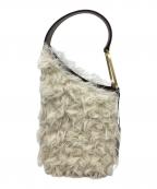 ORSETTOオルセット）の古着「SLOPE / ハンドバッグ / 01-112-01」｜ブラウン×ホワイト