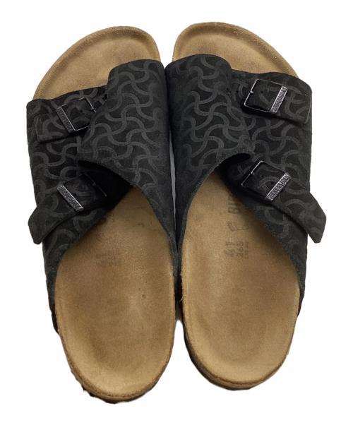 BIRKENSTOCK（ビルケンシュトック）BIRKENSTOCK (ビルケンシュトック) BEAMS (ビームス) 別注Zurich BONE PATTERN ブラック サイズ:41の古着・服飾アイテム