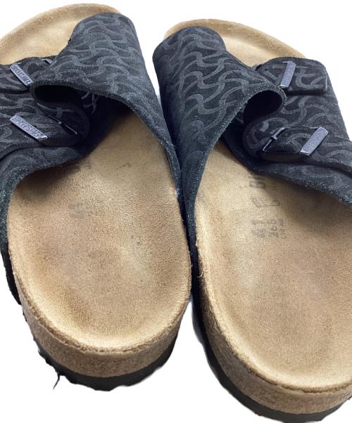 BIRKENSTOCK（ビルケンシュトック）BIRKENSTOCK (ビルケンシュトック) BEAMS (ビームス) 別注Zurich BONE PATTERN ブラック サイズ:41の古着・服飾アイテム