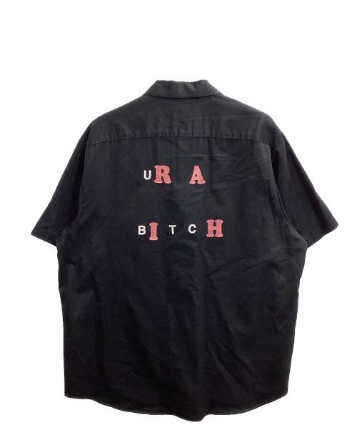 SUPREME（シュプリーム）Supreme  (シュプリーム) Bitch S/S Work Shirt / 半袖 ワークシャツ / 25SS ブラック サイズ:XLの古着・服飾アイテム