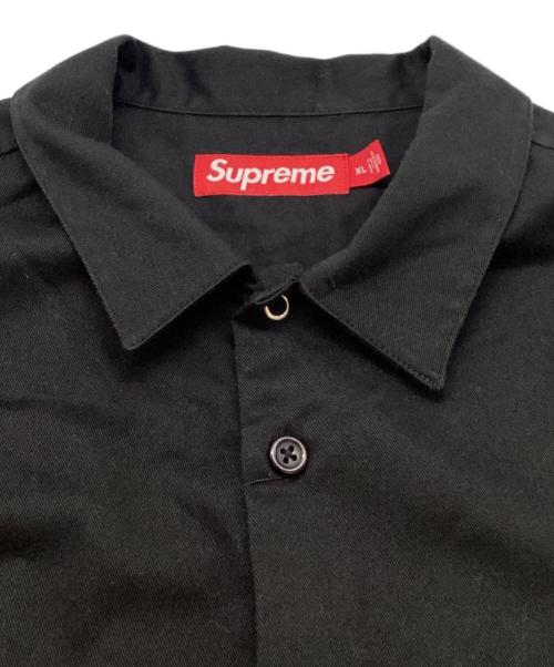 SUPREME（シュプリーム）Supreme  (シュプリーム) Bitch S/S Work Shirt / 半袖 ワークシャツ / 25SS ブラック サイズ:XLの古着・服飾アイテム