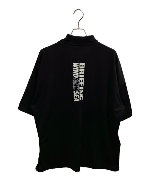 BRIEFING（ブリーフィング）BRIEFING (ブリーフィング) WIND AND SEA (ウィンダンシー) TOUR POLO LOOSE FIT WDS / ポロシャツ / BGW223M02 ブラック サイズ:XLの古着・服飾アイテム