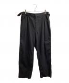 AURALEEオーラリー）の古着「FINX HARD TWIST GABARDINE PANTS / FINXハードツイストギャバジンパンツ / A20SP02FB / 20SS」｜ブラック