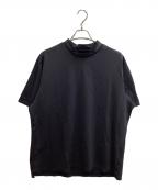 BRIEFINGブリーフィング）の古着「CE MS LOGO RIB MOCK NECK RELAXED FIT / Tシャツ / BRG241M19」｜ブラック