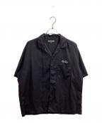 NEIGHBORHOODネイバーフッド）の古着「SOLID-COLOR HAWAIIAN SHIRT SS　/　251TSNH-SHM07　/　25ss」｜ブラック