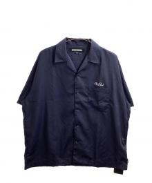 NEIGHBORHOOD（ネイバーフッド）の古着「SOLID-COLOR HAWAIIAN SHIRT SS / オープンカラーシャツ / 251TSNH-SHM07」｜ネイビー
