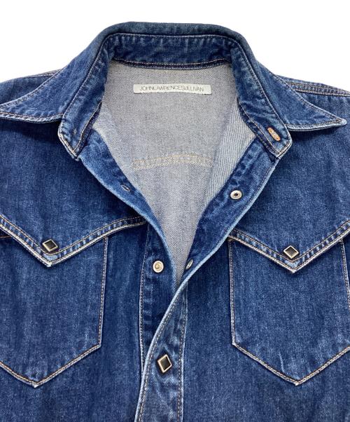 JOHN LAWRENCE SULLIVAN（ジョン ローレンス サリバン）JOHN LAWRENCE SULLIVAN (ジョン ローレンス サリバン) デニムウエスタンシャツ / 3b004-0218-30 ブルー サイズ:46の古着・服飾アイテム