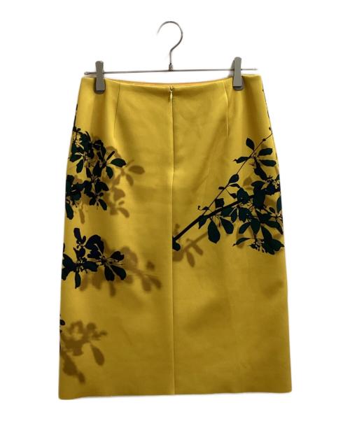 DRIES VAN NOTEN（ドリスヴァンノッテン）DRIES VAN NOTEN (ドリスヴァンノッテン) 花柄スカート　2106337 イエロー サイズ:36の古着・服飾アイテム