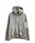 Thom Browne（トムブラウン）の古着「4BAR HOODIE / 4ラインパーカー / プルオーバーパーカー」｜グレー