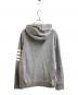 Thom Browne (トムブラウン) 4BAR HOODIE / 4ラインパーカー / プルオーバーパーカー グレー サイズ:2：15000円