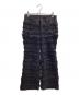 HaaT ISSEY MIYAKE（ハート イッセイ ミヤケ）の古着「異素材 レース ストレートパンツ / HA43FF532」｜ブラック