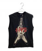Hysteric Glamourヒステリックグラマー）の古着「FLYING V ノースリーブTシャツ / 02251CR01」｜ブラック